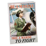 United States Marine Corps Women Marines Free a Marine To Fight Poster 24x36 or 11x17