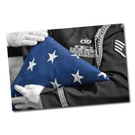United States Air Force Honoring the Fallen Folded American Flag Poster