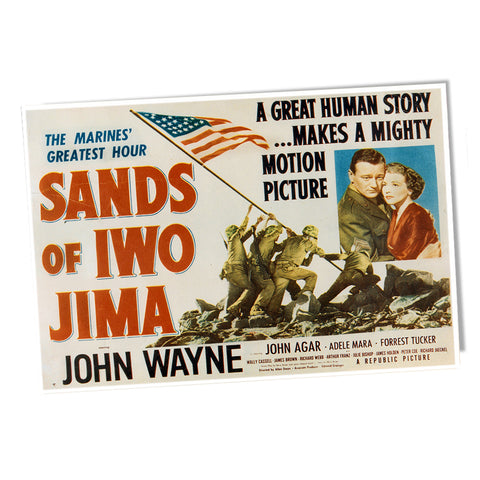 United States Marine Corps In Sands of Iwo Jima John Wayne Poster 24x36 or 11x17
