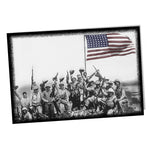 United States Marine Corps Marines On Iwo Jima with Raised Flag Poster 24x36 or 11x17