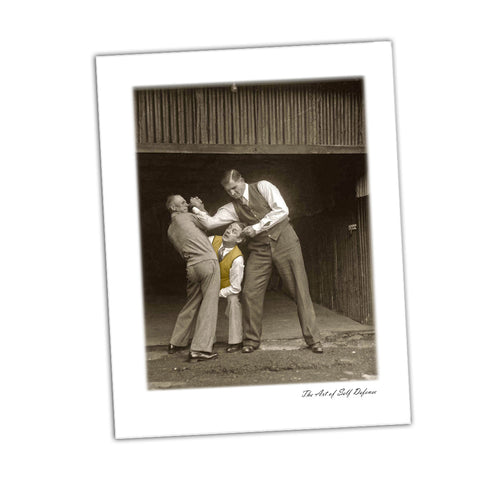 Law Enforcement Self Defense Training from the 1940's Glossy Print
