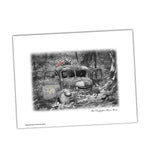 Old Firefighters Never Die Rusty Old Fire Truck Glossy Print