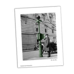 On Patrol In Washington DC Police Officer on Call Box Glossy Print