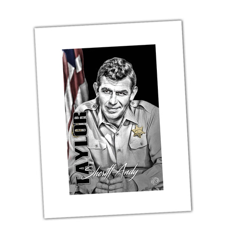 Sheriff Andy Taylor of Mayberry Sheriff Department Glossy Print