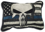 Thin Blue Line Punisher Pillow