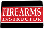 Firearms Instructor Black Red Door Mat Rug