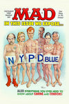 NYPD Blue Mad Magazine 1994 Cover 8x12 Metal Sign