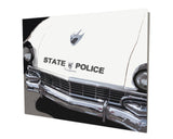 1950's State Police Car Aluminum Stand Off Wall Decor