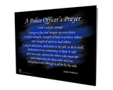 Police Officers Prayer Stand Off Aluminum Wall Decor