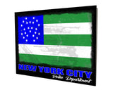 New York Police Department Aluminum Stand Off Wall Decor