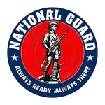 National Guard Always Ready Always There 11.75 Inch Circle Aluminum Sign