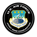 United States Air Force 315th Airlift Wing 11.75 Inch Circle Aluminum Sign