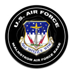 United States Air Force 341st Missile Wing 11.75 Inch Circle Aluminum Sign