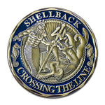 United States Navy Shellback Crossing The Line Inch Circle Aluminum Sign