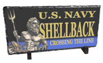 U.S. Navy Shellback Crossing The Line Slate Rock