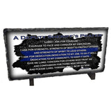 Deputy's Prayer Slate Rock Desktop Easel