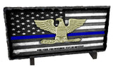 Personalized Chief Of Police Slate Rock Stone With Easel