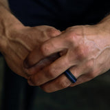 Silicone Thin Blue Line Ring For Men Or Women