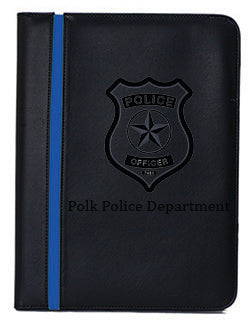 Police or Sheriff Thin Blue Line Memo Pad Holder With Your Logo ...