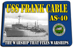 USS Frank Cable AS-40 Door Mat Rug